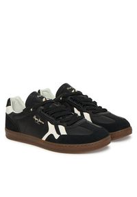 Pepe Jeans Sneakersy Ball Zero M PMS000010 Czarny. Kolor: czarny. Materiał: skóra #5
