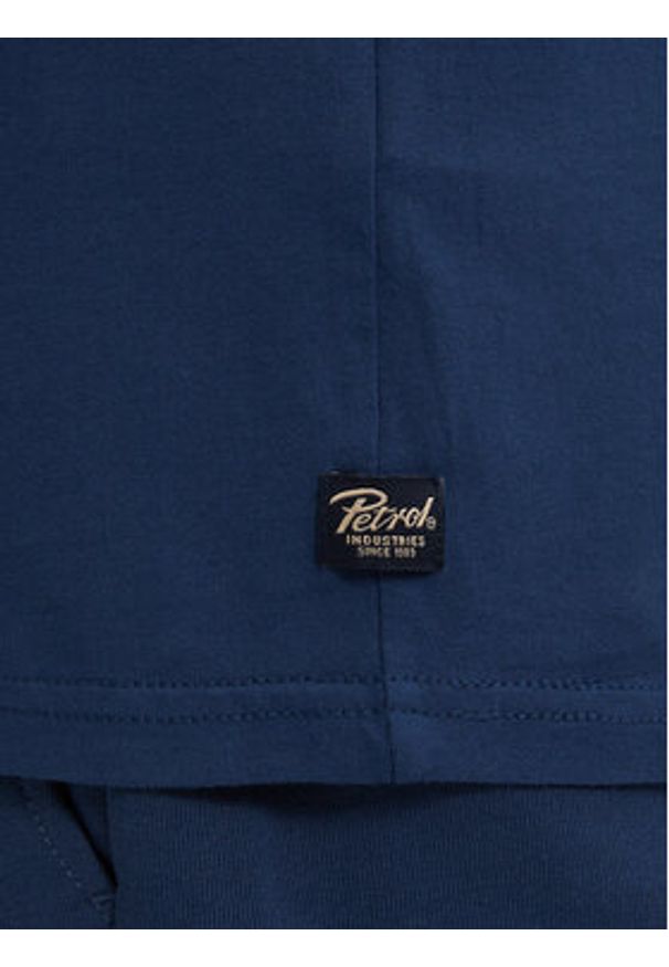 Petrol Industries T-Shirt M-1050-TSR127 Granatowy Regular Fit. Kolor: niebieski. Materiał: bawełna