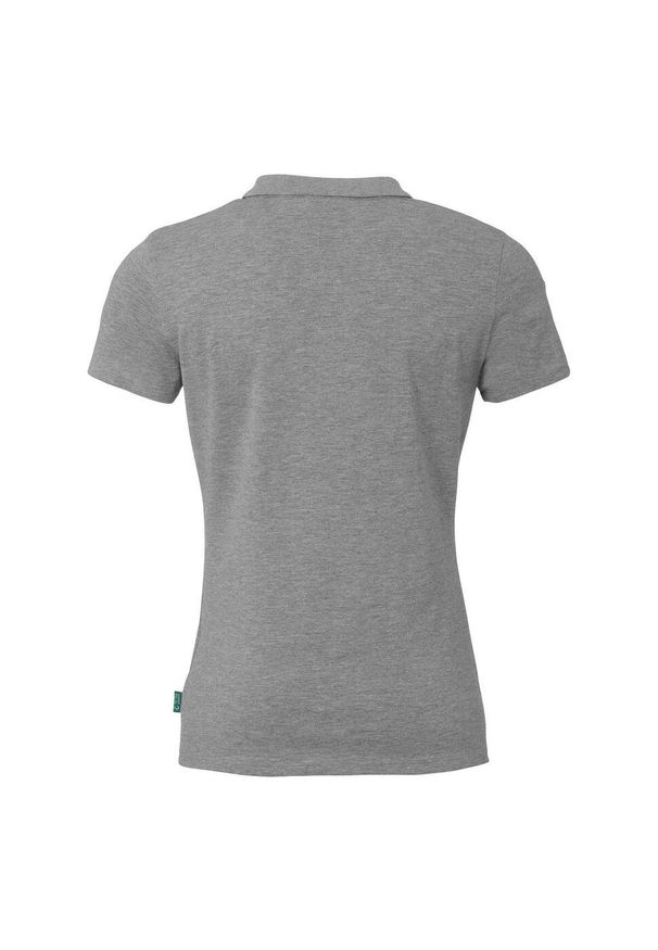 KEMPA - Damska koszulka polo Kempa Classic. Typ kołnierza: polo. Kolor: wielokolorowy, szary, czarny. Wzór: haft, napisy