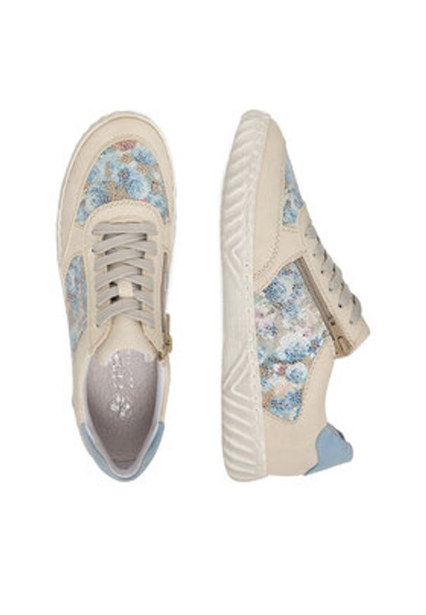 Rieker Sneakersy N0904-90 Niebieski. Kolor: niebieski. Materiał: materiał
