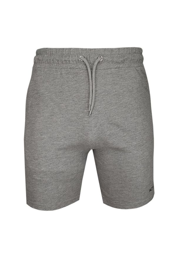 Pako Jeans - Szare Krótkie Męskie Spodenki, Szorty, Casual, Dresowe -PAKO JEANS- Bawełniane, Kieszonki z Zamkami. Okazja: na co dzień. Kolor: szary. Materiał: bawełna. Długość: krótkie. Sezon: lato. Styl: casual
