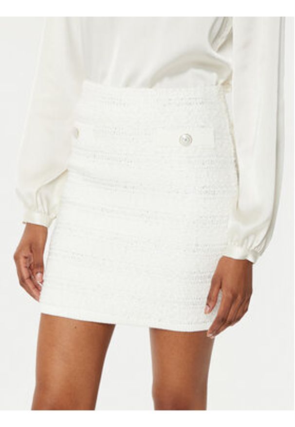 Marciano Guess Spódnica mini 5RGD01 5852Z Beżowy Slim Fit. Kolor: beżowy. Materiał: wiskoza