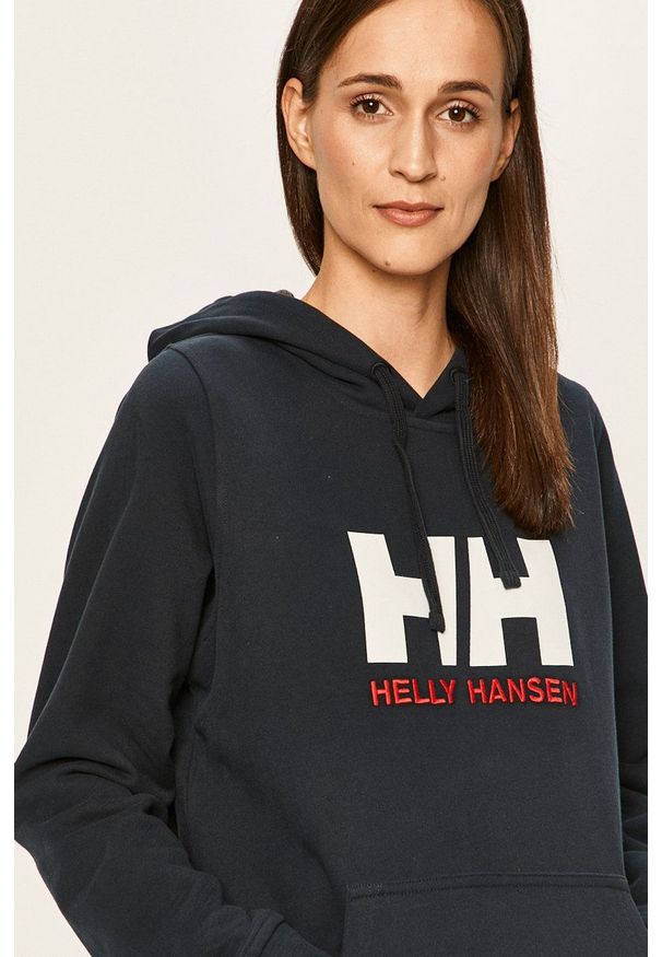 Helly Hansen - Bluza. Typ kołnierza: kaptur. Kolor: niebieski. Długość rękawa: długi rękaw. Długość: długie