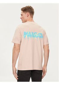 Hugo T-Shirt Dindion 50509966 Różowy Relaxed Fit. Kolor: różowy. Materiał: bawełna