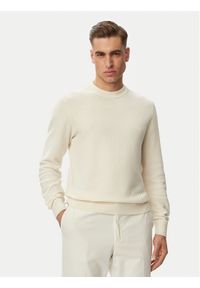 BOSS Sweter H-Lofranco 50565565 Kremowy Regular Fit. Kolor: kremowy. Materiał: bawełna #1