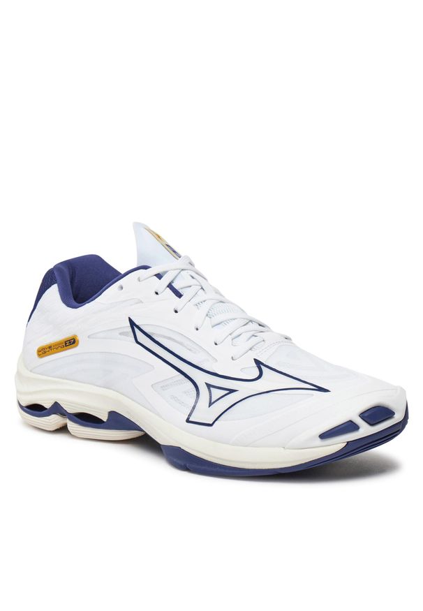 Buty Mizuno Wave Lightning Z7 V1GA2200 White/Blueribbon/Mpgold 43. Kolor: biały. Model: Mizuno Wave