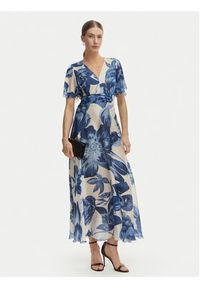 Rinascimento Sukienka koktajlowa CFC0128026003 Niebieski Regular Fit. Kolor: niebieski. Materiał: syntetyk. Styl: wizytowy #5