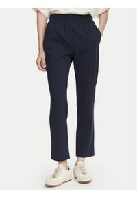 Weekend Max Mara Spodnie materiałowe Elfo 2625786011 Granatowy Regular Fit. Kolor: niebieski. Materiał: bawełna #1