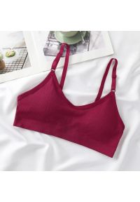 Intica - Braletka miękka z delikatnymi ramiączkami Robinia. Kolor: czerwony. Materiał: tkanina, materiał