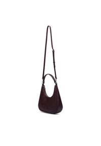 Calvin Klein Torebka Bold Ck Small Crescent Bag LV04F3561G Bordowy. Kolor: czerwony. Materiał: skórzane #3