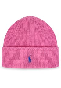 Polo Ralph Lauren Czapka 455954355011 Różowy. Kolor: różowy. Materiał: wełna #1