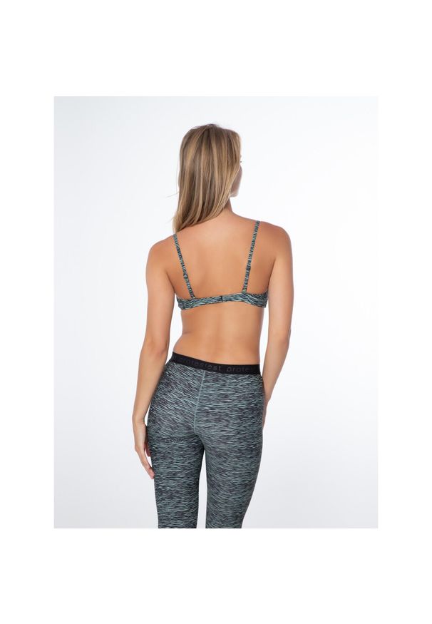 Damski top do kostiumu kąpielowego Protest Mixelif. Kolor: zielony. Wzór: nadruk