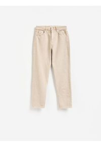 Reserved - Jeansy mom comfort - kremowy. Kolor: kremowy #1