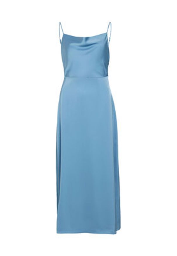 Vila Sukienka koktajlowa Ravenna 14085601 Niebieski Regular Fit. Kolor: niebieski. Materiał: syntetyk. Styl: wizytowy