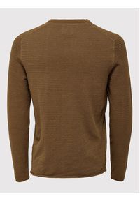 Only & Sons Sweter Niguel 22019544 Brązowy Regular Fit. Kolor: brązowy. Materiał: bawełna