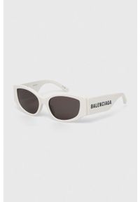 Balenciaga okulary przeciwsłoneczne damskie kolor biały. Kolor: biały #3