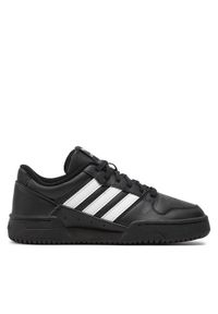 Adidas - adidas Sneakersy Team Court 2 Str J ID6630 Czarny. Kolor: czarny. Materiał: skóra