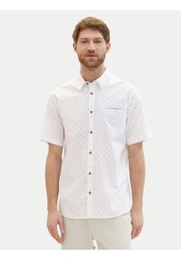 Tom Tailor Koszula 1040138 Biały Regular Fit. Kolor: biały. Materiał: bawełna