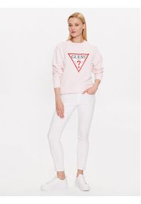 Guess Bluza W2YQ16 KBA10 Różowy Regular Fit. Kolor: różowy. Materiał: bawełna #4