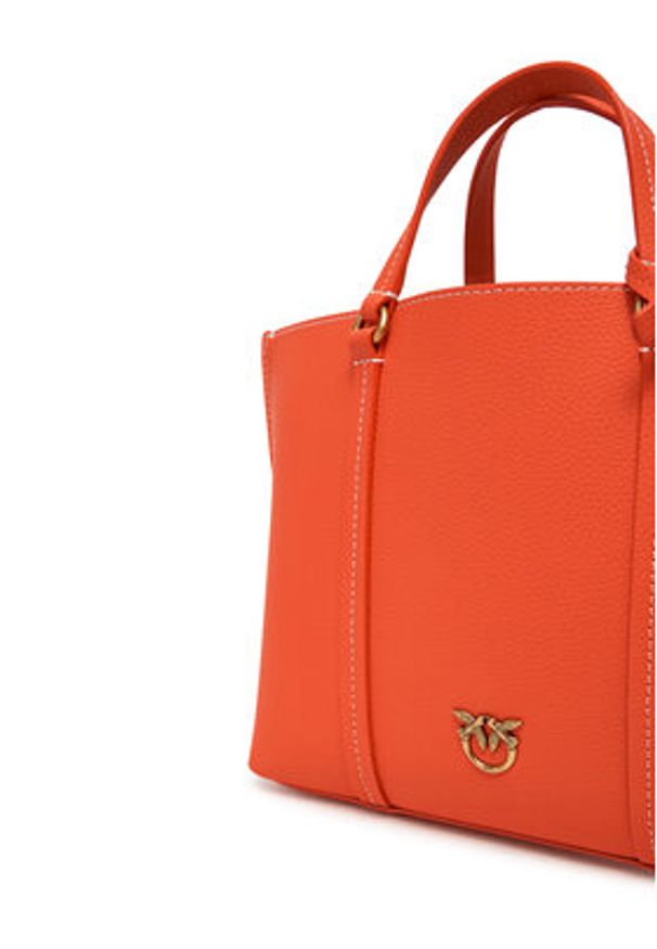 Pinko - PINKO Torebka Carrie Shopper Classic AI 24-25 PLTT 102833 Czerwony. Kolor: czerwony. Materiał: skórzane
