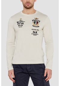 Aeronautica Militare - AERONAUTICA MILITARE Beżowy męski longsleeve, Rozmiar XXL. Kolor: beżowy. Długość rękawa: długi rękaw #1