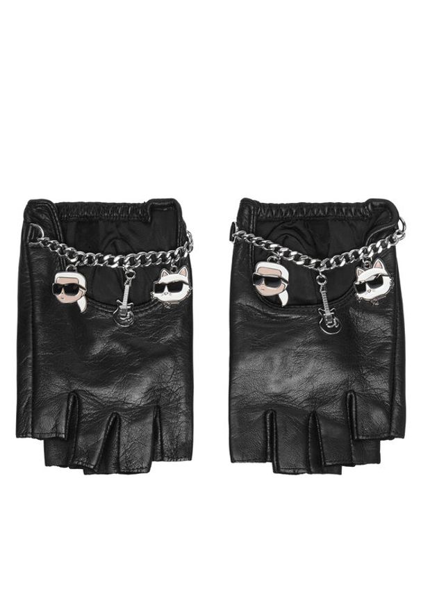 Karl Lagerfeld - KARL LAGERFELD Rękawiczki B3W33034 Czarny. Kolor: czarny. Materiał: skóra