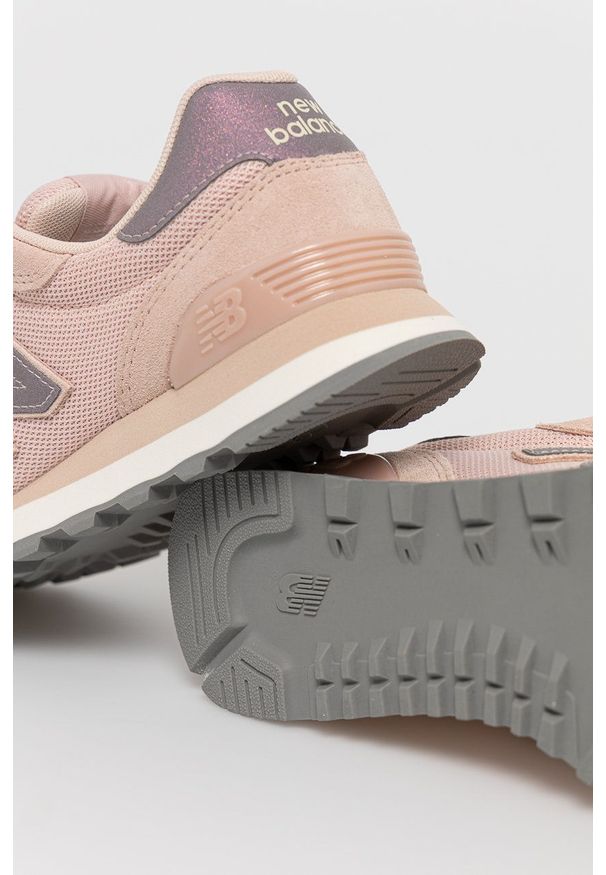 New Balance - Buty WL515GBP. Zapięcie: sznurówki. Kolor: różowy. Materiał: guma. Szerokość cholewki: normalna