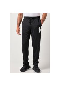 JAY-PI - Męska Siateczkowe spodnie dresowe fitness krój basic do roz. 7 XL. Kolekcja: plus size. Kolor: czarny. Materiał: poliester, materiał. Sport: fitness #1