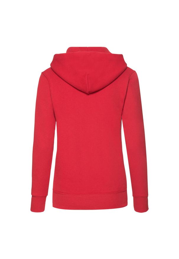 FRUIT OF THE LOOM - Bluza Damska Z Kapturem. Typ kołnierza: kaptur. Kolor: czerwony