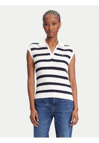 TOMMY HILFIGER - Tommy Hilfiger Sweter WW0WW45655 Granatowy Regular Fit. Kolor: niebieski. Materiał: bawełna