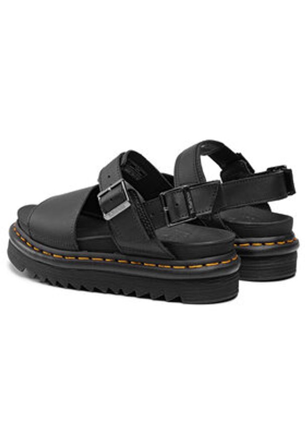 Dr. Martens Sandały Voss 24233001 Czarny. Kolor: czarny. Materiał: skóra