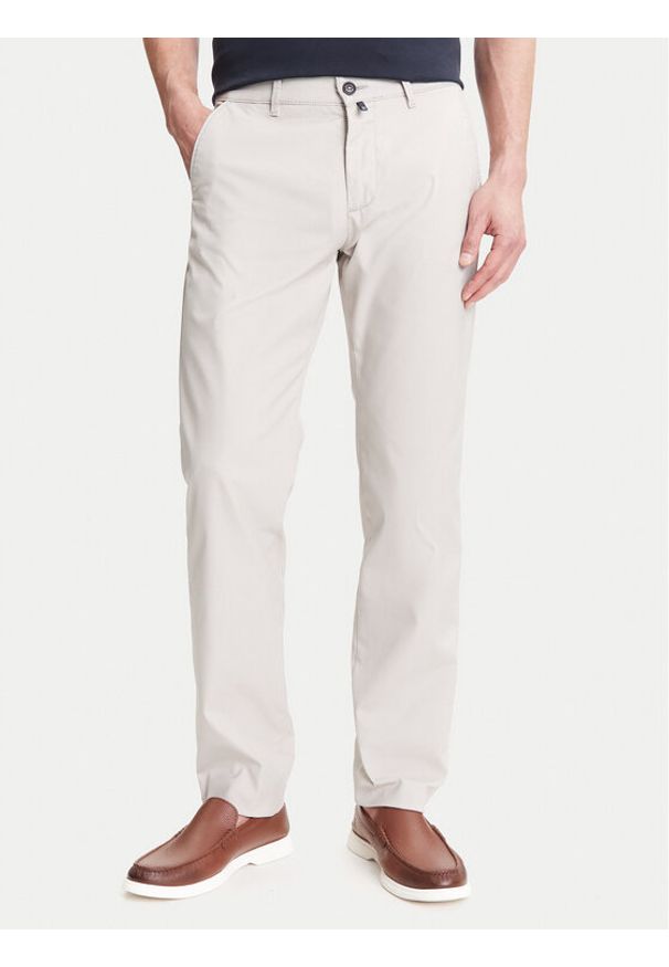 Pierre Cardin Chinosy C3 33730.1060 Szary Slim Fit. Kolor: szary. Materiał: syntetyk