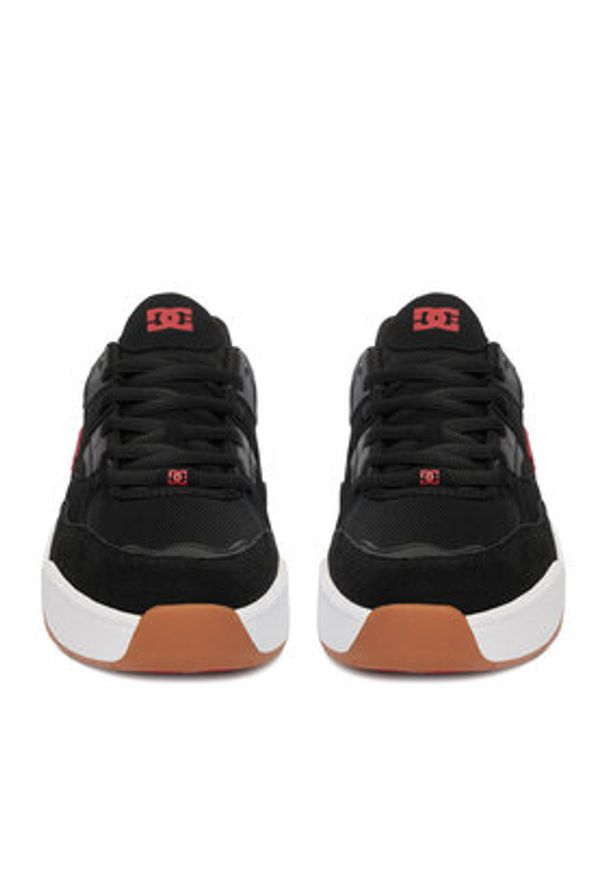 DC Shoes Sneakersy DC01676001 Czarny. Kolor: czarny. Materiał: skóra, zamsz