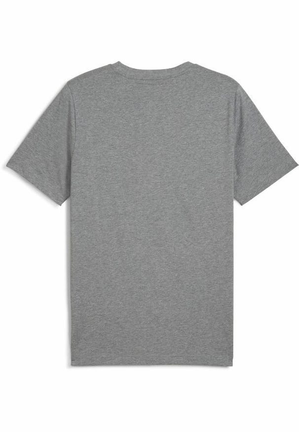 Koszulka męska Puma Ess No.1 Logo Tee. Kolor: szary. Materiał: jeans. Długość: krótkie