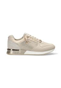 MEXX - Mexx sneakersy Fleur kolor beżowy MXK039902W. Nosek buta: okrągły. Zapięcie: sznurówki. Kolor: beżowy. Materiał: guma #1