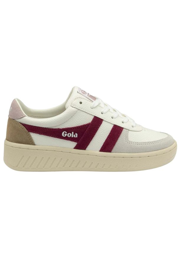 Sneakersy damskie Gola Grandslam Trident. Kolor: biały. Materiał: materiał, syntetyk. Sport: turystyka piesza