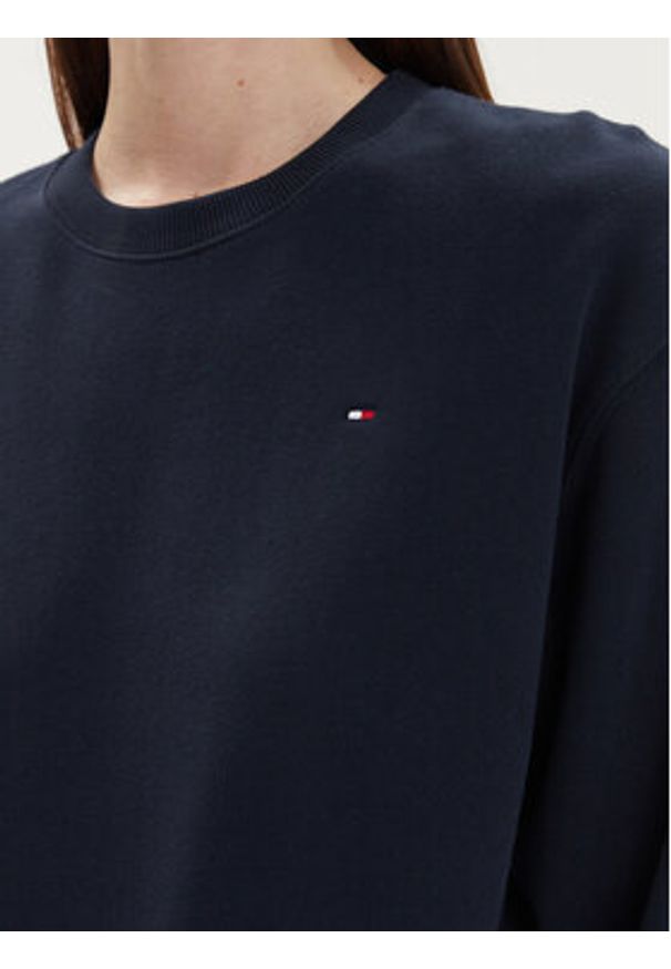 TOMMY HILFIGER - Tommy Hilfiger Bluza Flag WW0WW41246 Granatowy Relaxed Fit. Kolor: niebieski. Materiał: bawełna