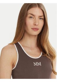 Max Mara Leisure Top Sax 2516941027 Brązowy Slim Fit. Kolor: brązowy. Materiał: bawełna