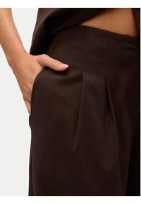 Vero Moda Spodnie materiałowe Sigga 10336315 Brązowy Wide Leg. Kolor: brązowy. Materiał: wiskoza #5