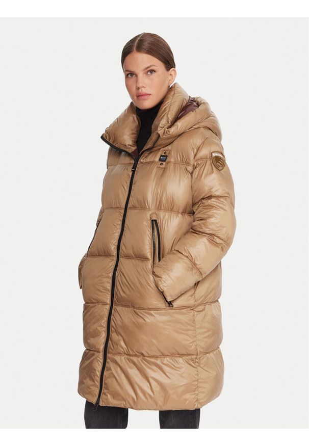 Blauer Płaszcz zimowy 25WBLDK02192 Brązowy Regular Fit. Kolor: brązowy. Materiał: syntetyk. Sezon: zima