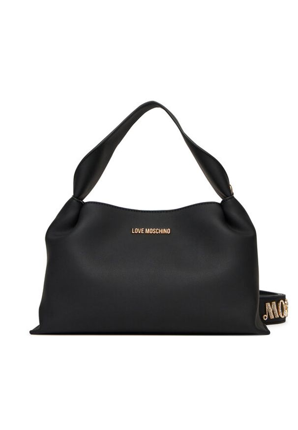 Love Moschino - LOVE MOSCHINO Torebka JC4278PP0MKI0000 Czarny. Kolor: czarny. Materiał: skórzane
