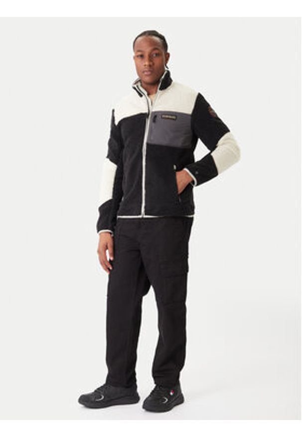 Napapijri Polar Yupik NP0A4GNT Czarny Regular Fit. Kolor: czarny. Materiał: syntetyk