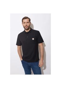Koszulka męska polo Carhartt Force Midweight Pocket K570. Typ kołnierza: polo. Kolor: czarny
