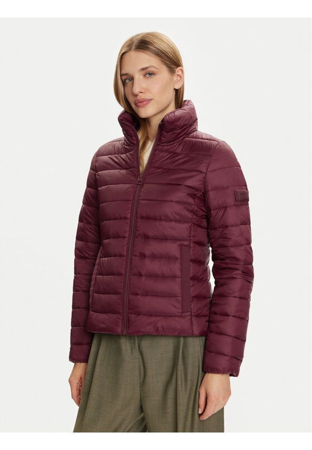 Marc O'Polo Kurtka przejściowa 508 0851 70359 Bordowy Slim Fit. Typ kołnierza: polo. Kolor: czerwony. Materiał: syntetyk