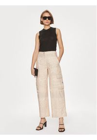 Calvin Klein Jeans Spodnie materiałowe J20J221071 Beżowy Relaxed Fit. Kolor: beżowy. Materiał: bawełna #7