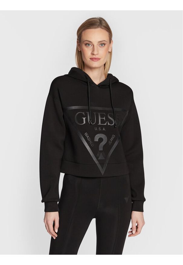 Guess Bluza New Alisa V2YQ08 K7UW2 Czarny Regular Fit. Kolor: czarny. Materiał: wiskoza