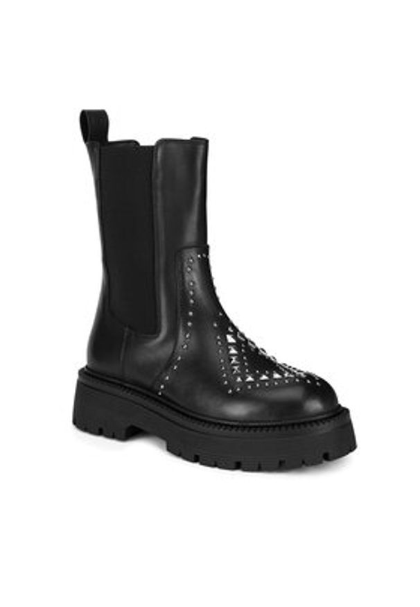 Eva Minge Botki CESME-3590 Czarny. Kolor: czarny. Materiał: skóra