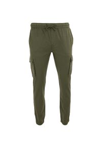 GLENMUIR - Pantalony męskie People Rep Pikelon 48 - Trwałe i Stylowe. Kolor: brązowy, zielony, wielokolorowy. Materiał: bawełna. Długość: długie