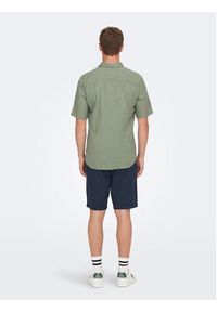 Only & Sons Koszula Caiden 22009885 Zielony Slim Fit. Kolor: zielony. Materiał: bawełna #4