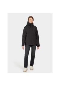 Kurtka ocieplana damska Didriksons Jennie Jacket 2. Kolor: czarny. Sport: turystyka piesza